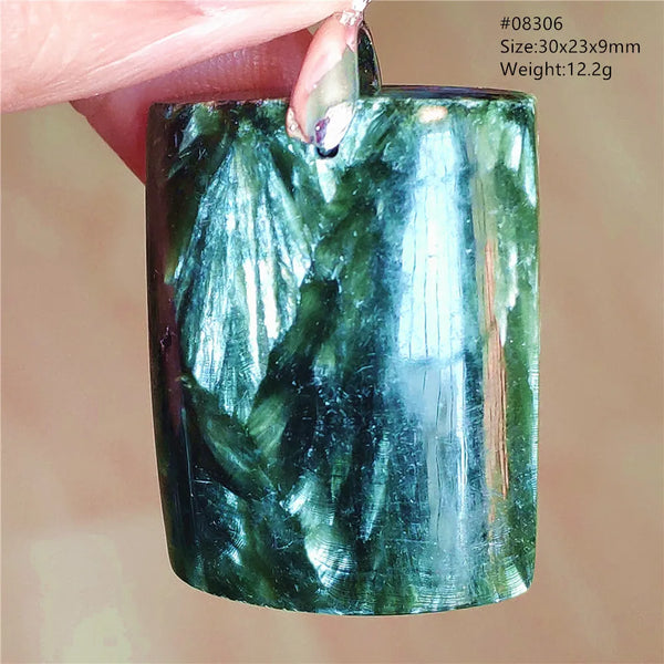 Green Seraphinite Pendant-ToShay.org