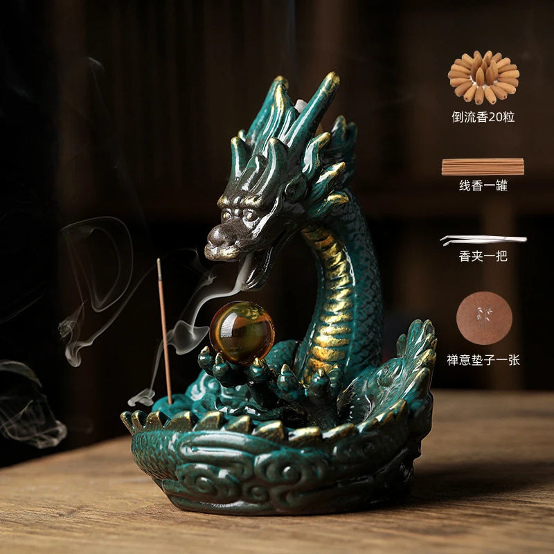 Dragon Backflow Incense Burner-ToShay.org