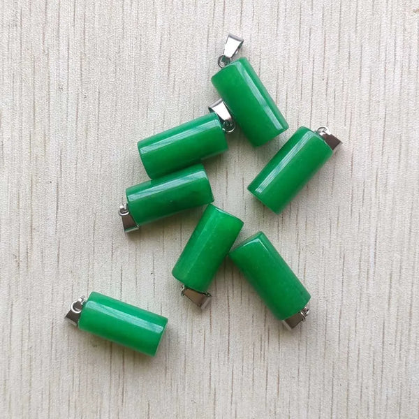 Mixed Crystal Cylinder Pendants-ToShay.org