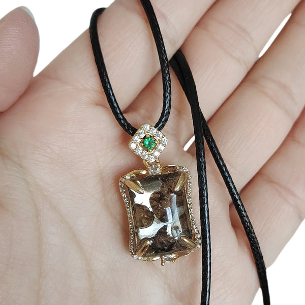 Olive Meteorite Pendant-ToShay.org