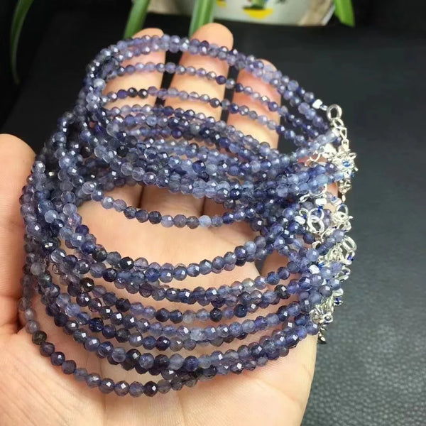 Blue Cordierite Lolite Bracelet-ToShay.org