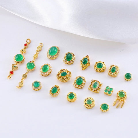 Gold Chrysoprase Bead-ToShay.org