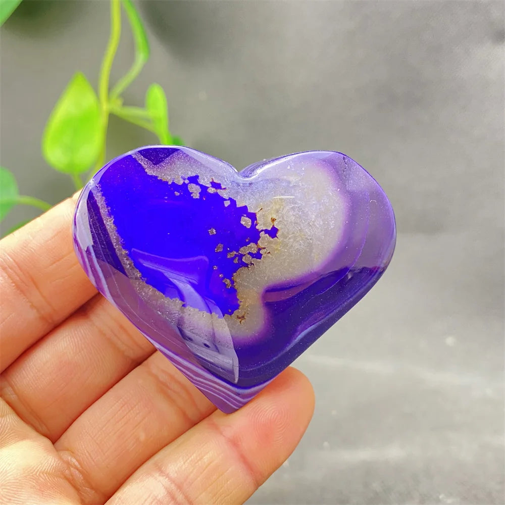 Purple Agate Palm Stones-ToShay.org