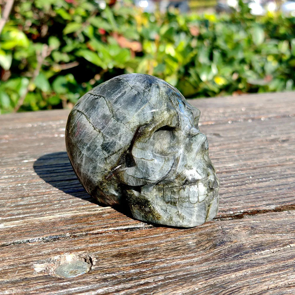 Grey Labradorite Skull-ToShay.org