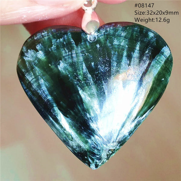Green Seraphinite Pendant-ToShay.org
