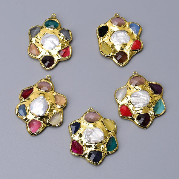 White Pearl Crystal Charms-ToShay.org