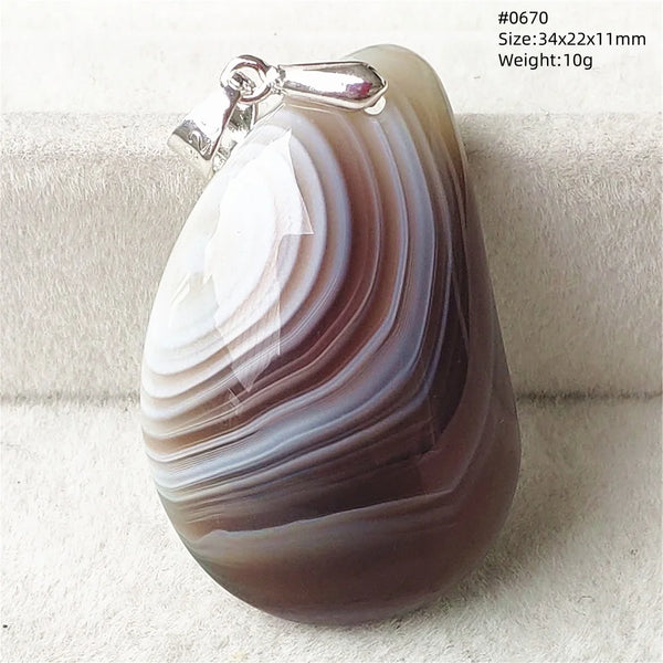 Grey Lace Agate Pendant-ToShay.org