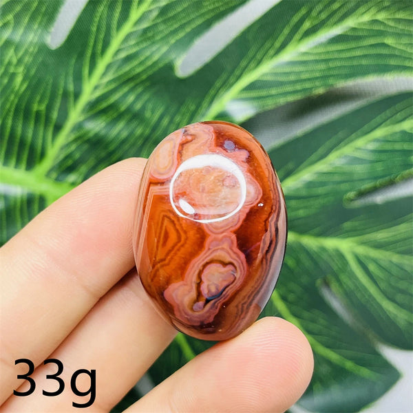 Red Agate Palm Stones-ToShay.org