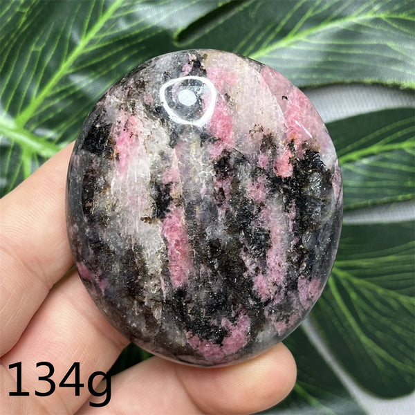 Pink Rhodonite Palmstone-ToShay.org