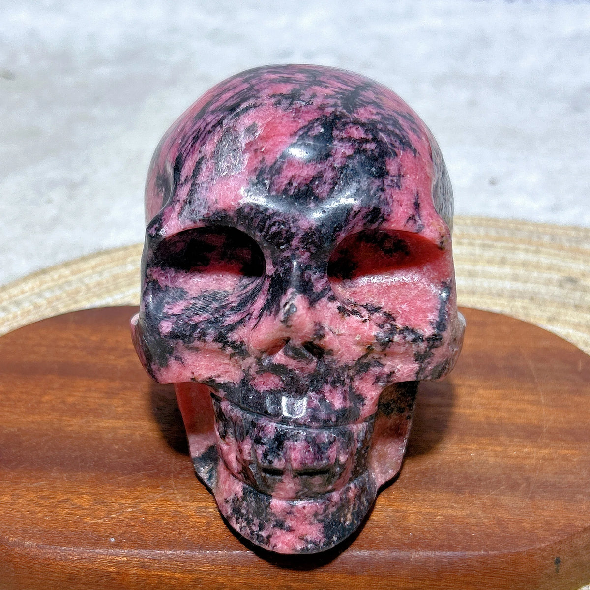 Pink Rhodonite Skull-ToShay.org