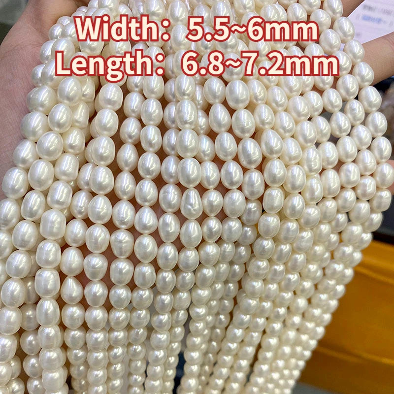 White Pearl Rice Beads-ToShay.org