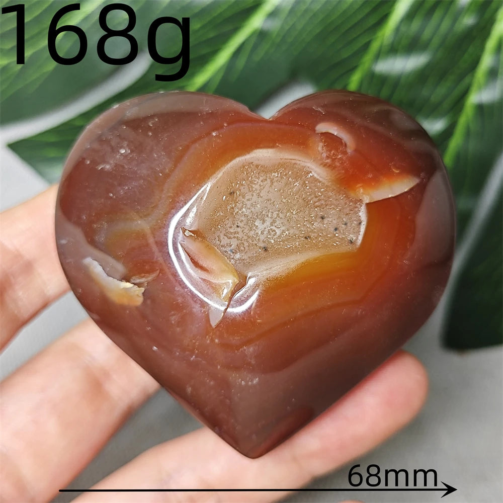 Red Agate Geode Heart-ToShay.org