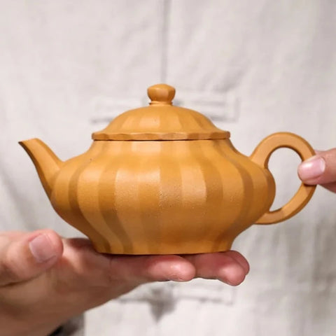Golden Clay Teapot-ToShay.org