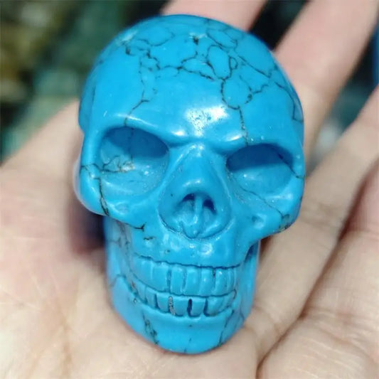 Blue Howlite Skull-ToShay.org