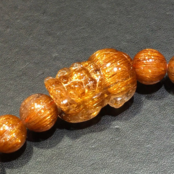 Copper Rutilated Pi Xiu Bracelet-ToShay.org