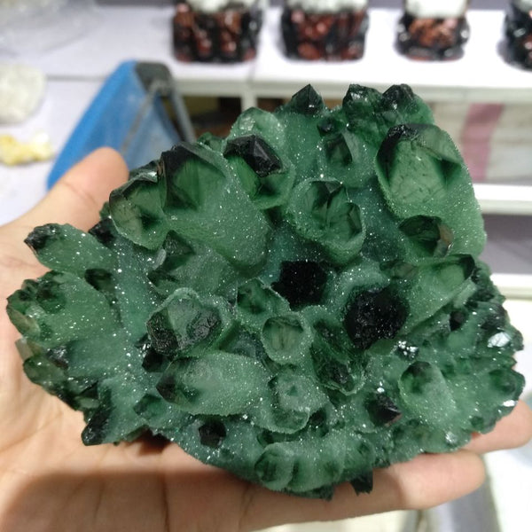 Green Phantom Quartz Crystal-ToShay.org