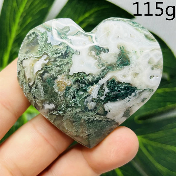 Green Moss Agate Heart-ToShay.org