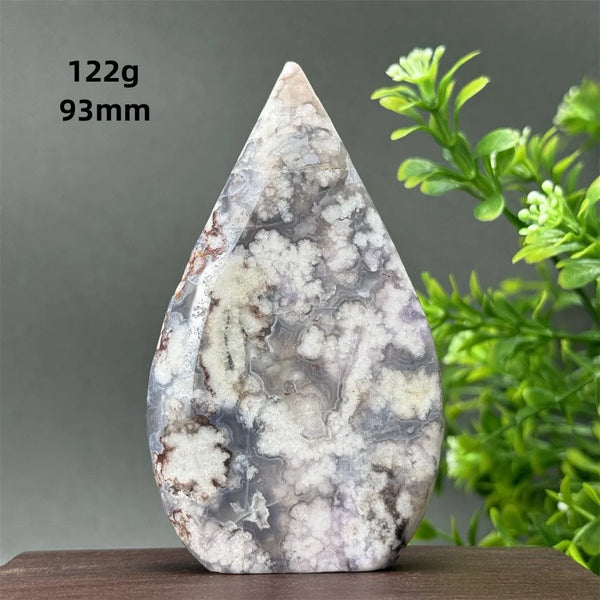 Blue Cherry Blossom Agate Torch-ToShay.org