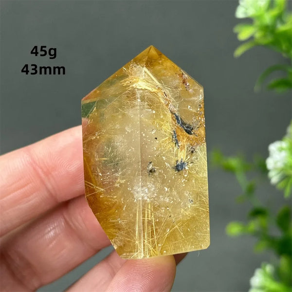 Gold Red Hair Crystal Point-ToShay.org