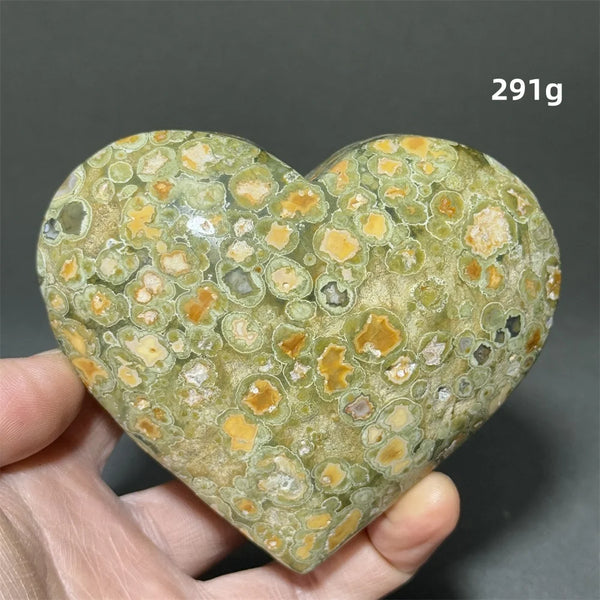 Green Rainforest Jasper Heart-ToShay.org