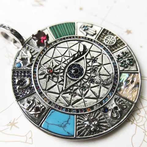 Silver Compass Amulet-ToShay.org