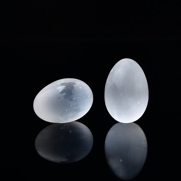 White Selenite Egg-ToShay.org