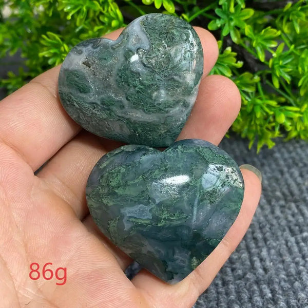 Green Moss Agate Heart-ToShay.org