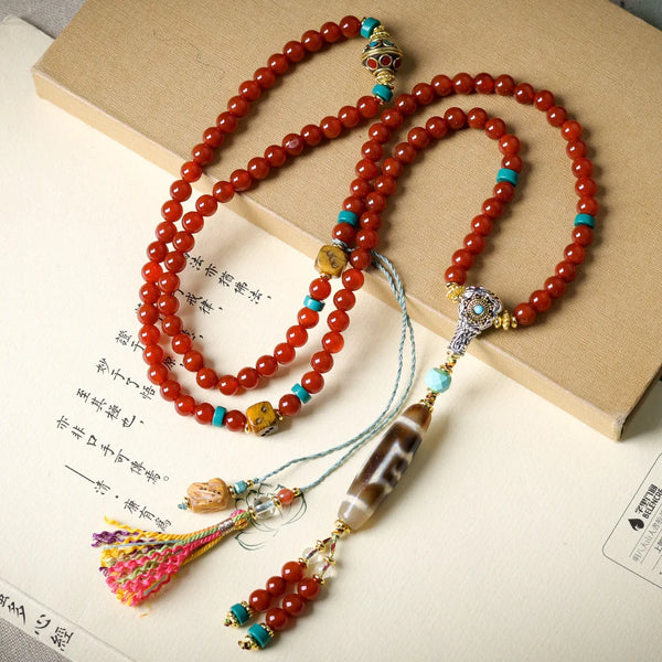 Red Agate Wrap Bracelet-ToShay.org