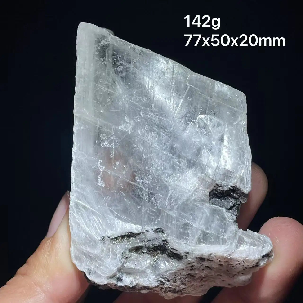 White Yellow Fluorescent Selenite-ToShay.org