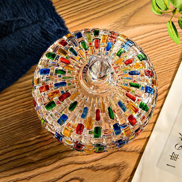 Crystal Glass Candy Jar-ToShay.org
