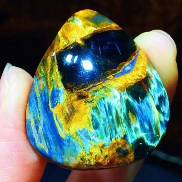 Yellow Blue Pietersite Pendant-ToShay.org