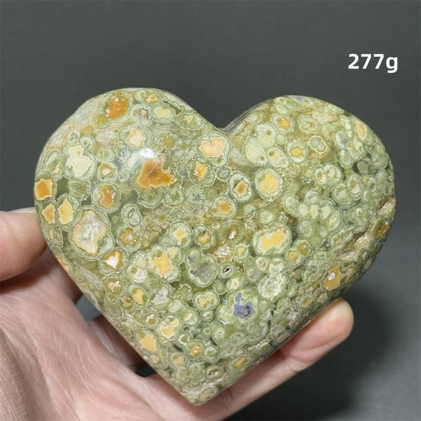 Green Rainforest Jasper Heart-ToShay.org