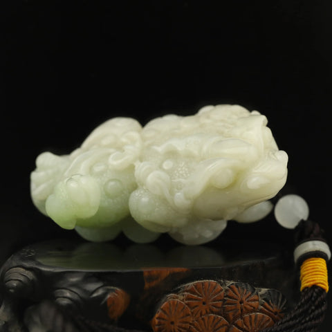 Green Jade Dragon Pendant-ToShay.org