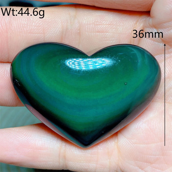 Rainbow Obsidian Heart-ToShay.org