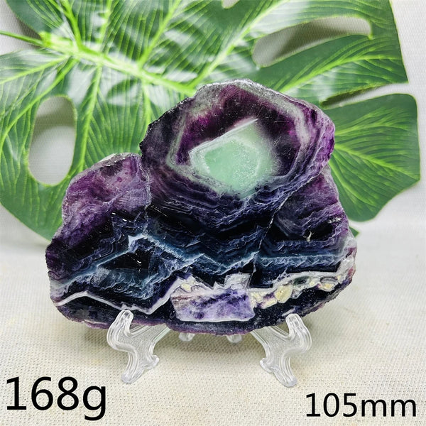 Purple Fluorite Rainbow Slice-ToShay.org