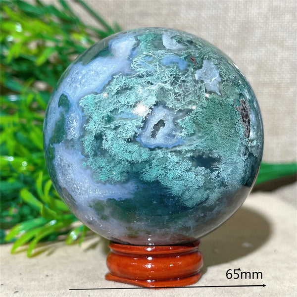 Green Moss Agate Ball-ToShay.org