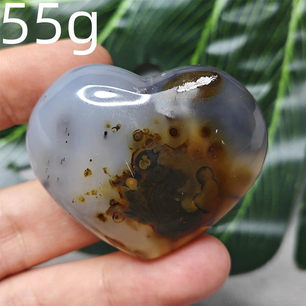 Yellow Tree Agate Heart-ToShay.org