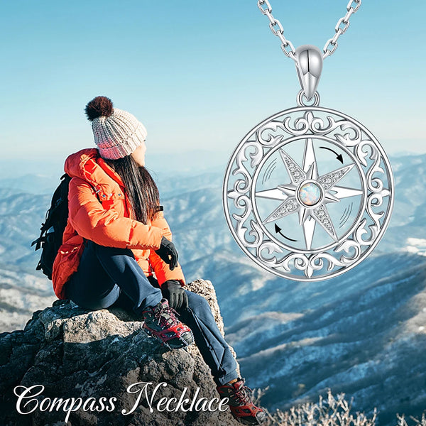 Silver Rotatable Compass-ToShay.org