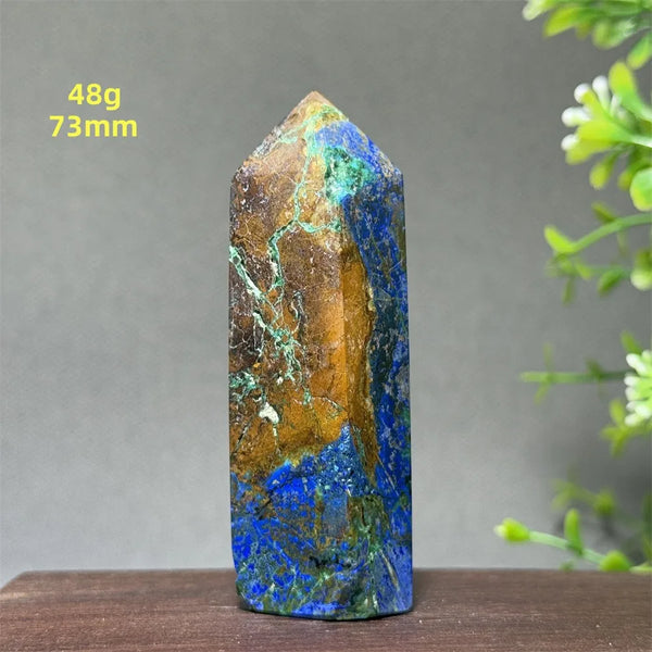 Blue Azurite Wand-ToShay.org