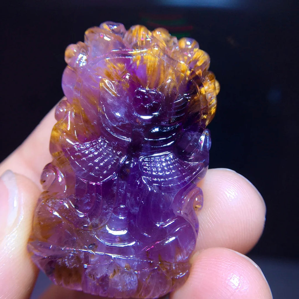 Purple Cacoxenite Red Auralite-ToShay.org