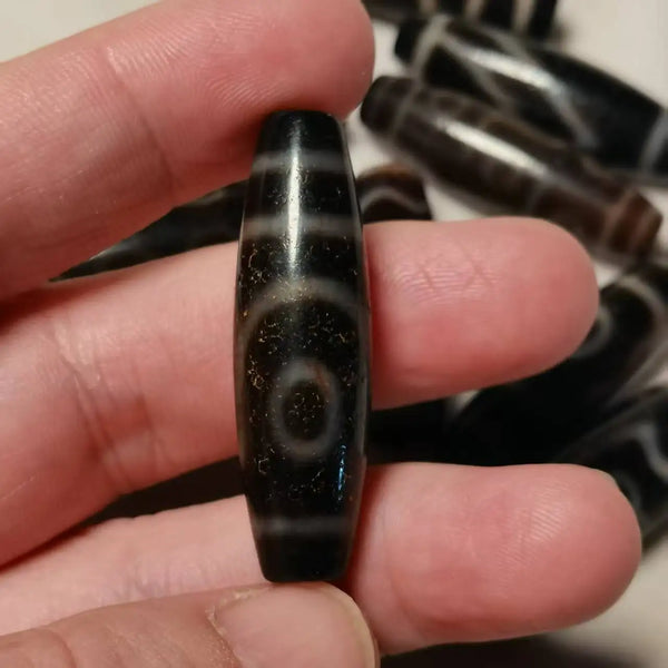 Tibetan Tiger Tooth Dzi Bead-ToShay.org