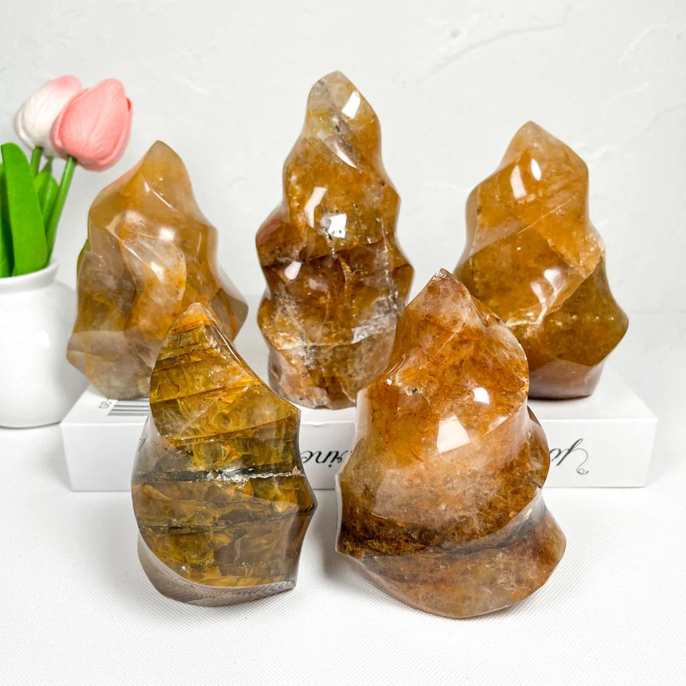 Yellow Fire Quartz Torch-ToShay.org