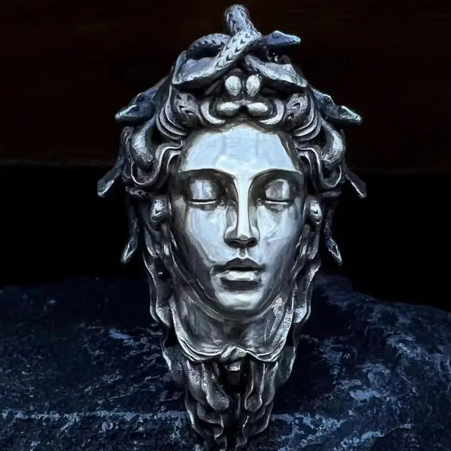 Silver Medusa Pendant-ToShay.org