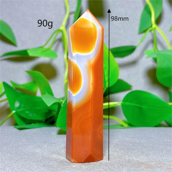 Orange Carnelian Quartz Tower-ToShay.org