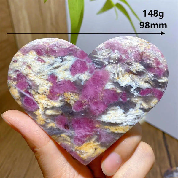 Pink Unicorn Tourmaline Heart-ToShay.org