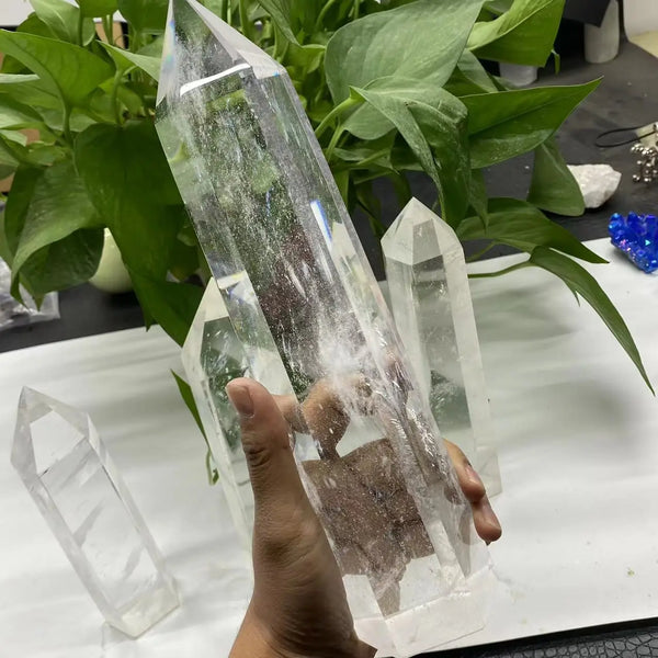 Clear Melting Stone Quartz Obelisk-ToShay.org