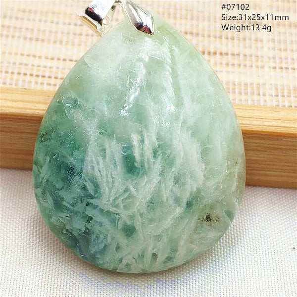 Green Blue Fluorite Pendant-ToShay.org