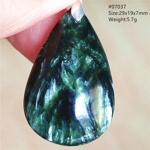 Green Seraphinite Pendant-ToShay.org