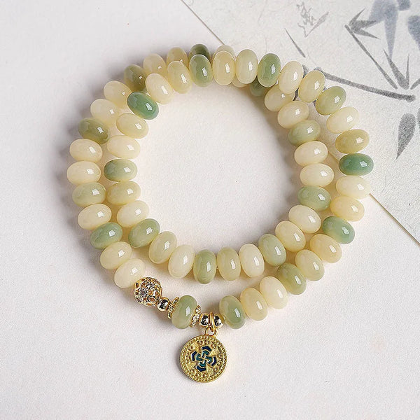 White Bodhi Abacus Beads-ToShay.org
