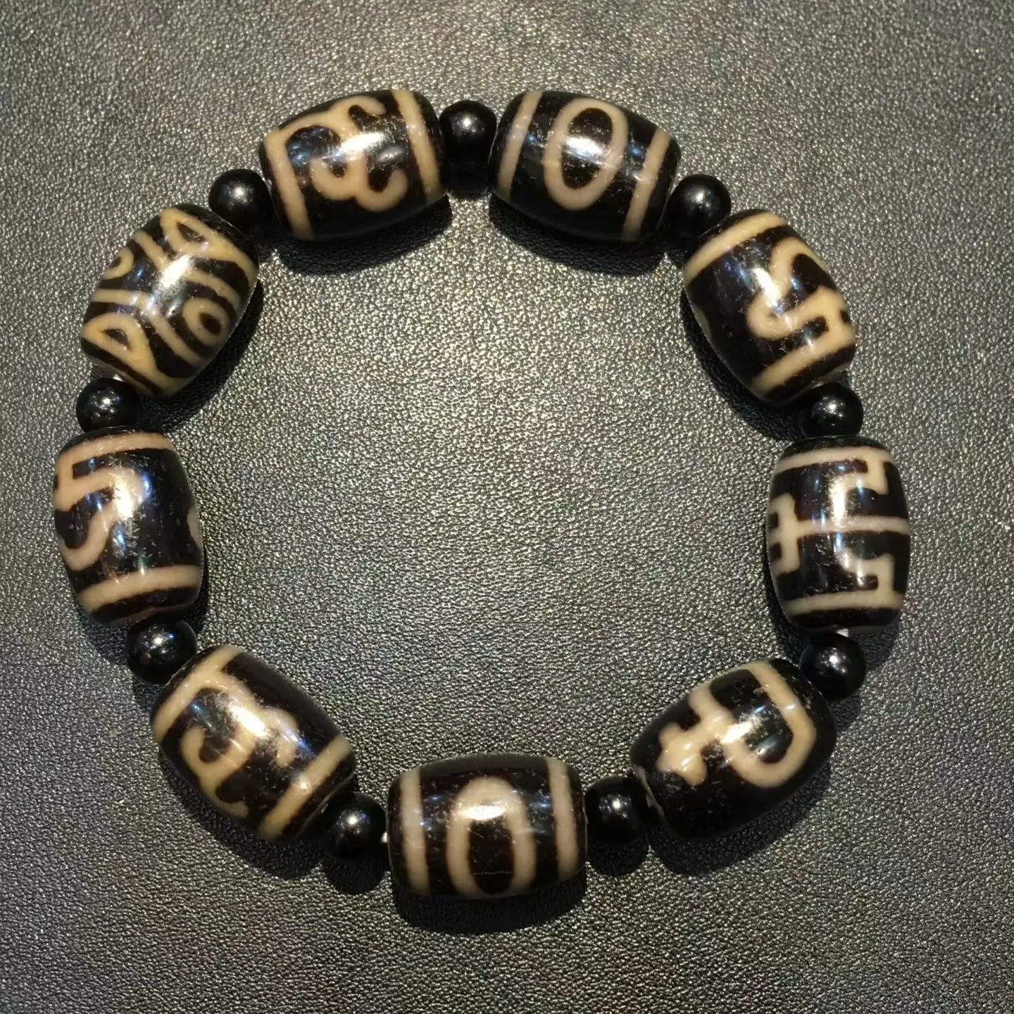 Tibetan Agate Dzi Bracelet-ToShay.org